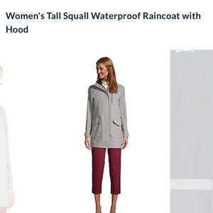 Women's Tall Squall Waterproof Raincoat with Hood